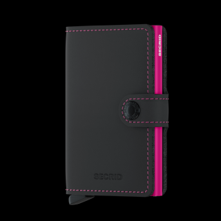 Peněženka Miniwallet Matte Black & Fuchsia  Secrid