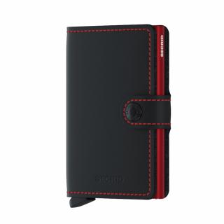 Peněženka Miniwallet Matte Black & Red  Secrid