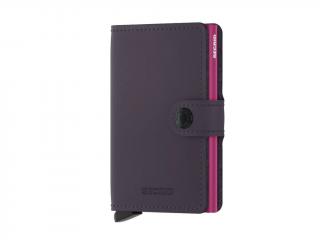 Peněženka Miniwallet Matte Dark Purple Fuchsia  Secrid