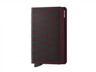 Peněženka Slimwallet Fuel Perforated Black Red  Secrid