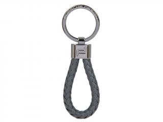 Přívěšek na klíče Porsche Design Keyring Leather Cord šedý  Porsche Design