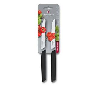 Sada 2 ks nožů na rajčata Swiss Modern 11 cm černá  Victorinox