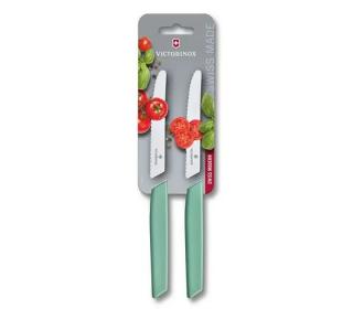 Sada 2 ks nožů na rajčata Swiss Modern 11 cm zelená  Victorinox