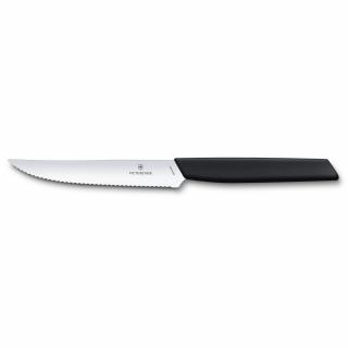 Sada 2 ks steakový nůž Swiss Modern 12 cm černý  Victorinox