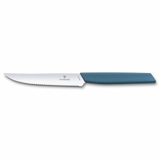 Sada 2 ks steakový nůž Swiss Modern 12 cm modrá  Victorinox