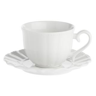 Sada 6 ks porcelánových šálků na čaj Ducale s podšálkem 220 ml  La Porcellana Bianca