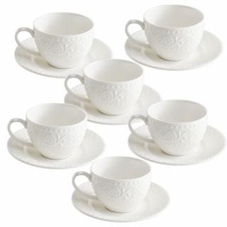 Sada 6 ks porcelánových šálků na kávu Sognante 100 ml  La Porcellana Bianca