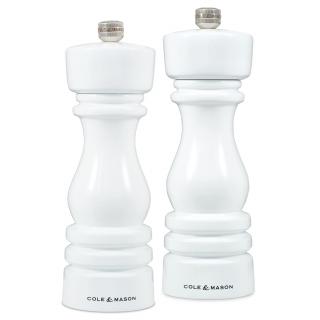 Sada mlýnků na sůl a pepř London White Gloss 18 cm  Cole&Mason