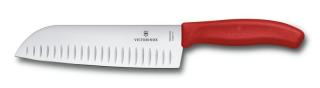 Swiss Classic nůž Santoku 17cm červený  Victorinox