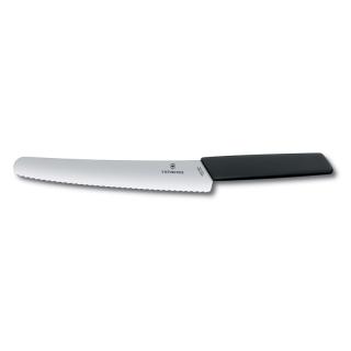 Swiss Modern nůž na chleba 22cm černý  Victorinox