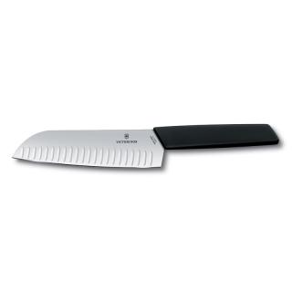 Swiss Modern nůž Santoku 17cm černý  Victorinox