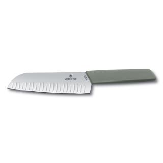 Swiss Modern nůž Santoku 17cm olivový  Victorinox