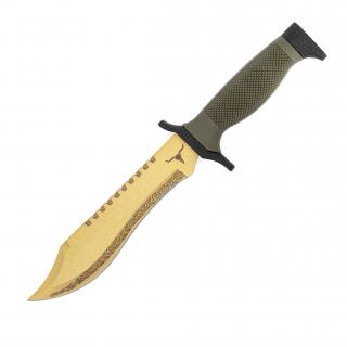 Bowie knife Lore Green Typ čepele: Ostrá