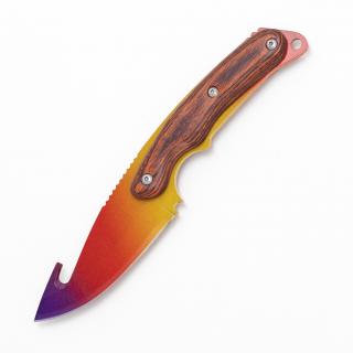 (BS) Gut knife Fade Red Tip