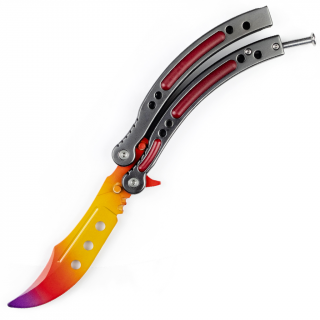 Butterfly Fade red tip silver PRO  CS2