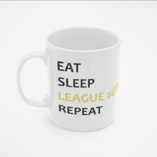 Hrnek Eat Sleep League Repeat