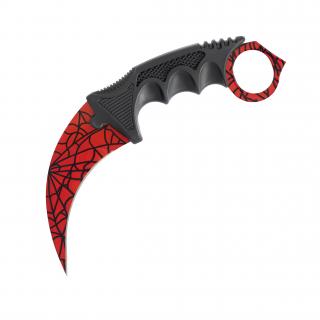 Karambit Crimson Web  CS2 Typ čepele: Ostrá