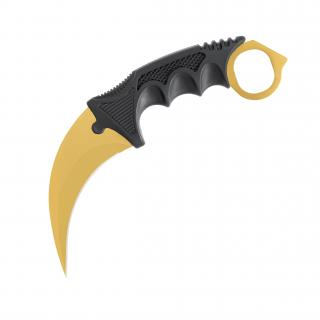 Karambit Gold  CS2 Typ čepele: Ostrá