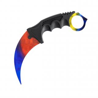 Karambit Marble Fade: Ice & Fire  CS2 Typ čepele: Ostrá