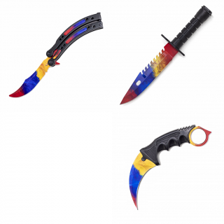 Marble Fade Trio Set (Motýlek+Karambit+M9)