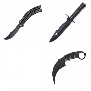 Night Trio Set (Motýlek+Karambit+M9)