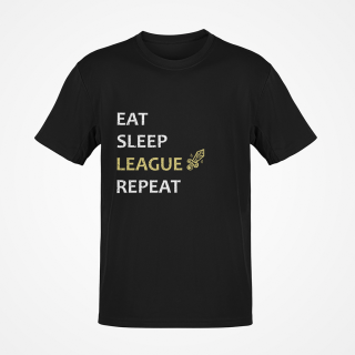 Tričko Eat Sleep League Repeat Velikost: L