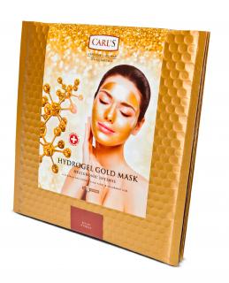 zlatá obličejová maska HYDROGEL GOLD MASK HYALURONIC INTENSE - set 4 ks