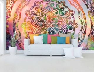 Tapeta Mandala optimistická Vel. (šířka x výška): 216 x 140 cm