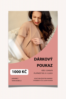 Dárkový poukaz v hodnotě 1000 Kč