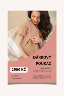 Dárkový poukaz v hodnotě 2500 Kč