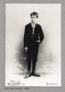 Pohlednice Franz Kafka teenager