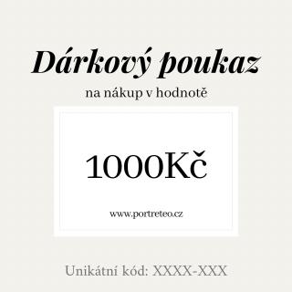 Dárkový poukaz v hodnotě 1000 Kč