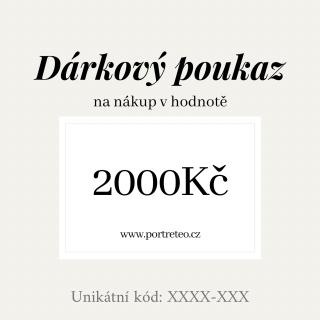 Dárkový poukaz v hodnotě 2000 Kč