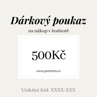 Dárkový poukaz v hodnotě 500 Kč