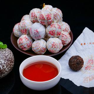 Solia 2019 Yunnan Xiaotuo Dračí perly puerh tmavý tuocha 8g