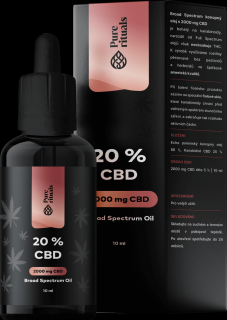 Pure rituals Broad Spectrum CBD olej 20%, 10 ml, 2000 mg