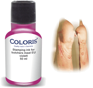 Barva Coloris ® na maso - 50ml Barva inkoustu: FIALOVÁ