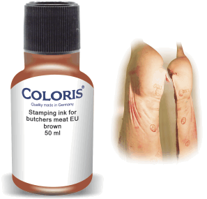 Barva Coloris ® na maso - 50ml Barva inkoustu: HNĚDÁ