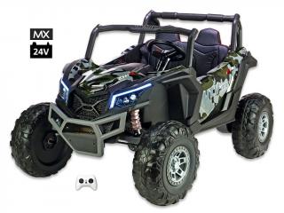 Bugina UTV - MX s 2,4G, dvoumístná, 24V/2x200W, polymer Camo army