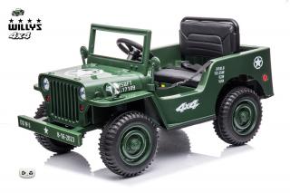 Jeep Willys s 2,4G, 4x4, 1 místný, green army