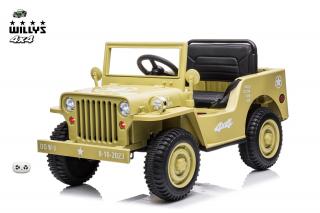 Jeep Willys s 2,4G, 4x4, 1 místný, pískový