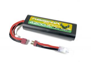 LiPo akumulátor Absima 7,4V / 4200mAh 25C oválný průřez