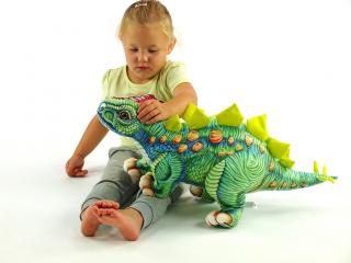 Plyšový dinosaurus Stegosaurus, délka 66cm, výška 33cm