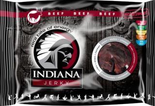 Indiana Jerky - Beef Hot &amp; Sweet 90 g (Hovězí sušené maso s příchutí chilli)