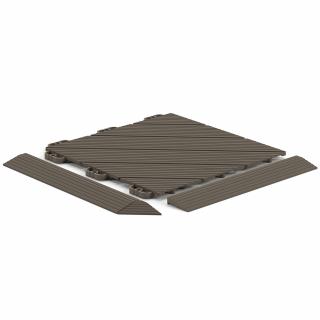 Antik plastová perforovaná dlaždice HESTRA Deck 45 31,6 x 31,6 cm