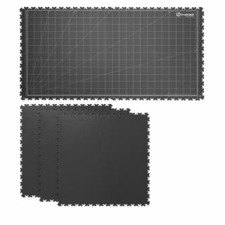 Podložka na pracovní stůl SimpleJack Grid + 3 dlaždice Barva: Dark Grey