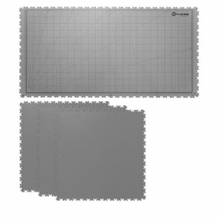 Podložka na pracovní stůl SimpleJack Grid + 3 dlaždice Barva: Light Grey