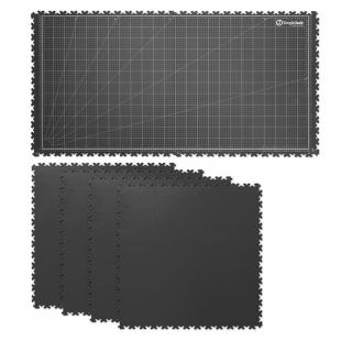 Podložka na pracovní stůl SimpleJack Grid + 4 dlaždice Barva: Dark Grey