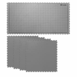 Podložka na pracovní stůl SimpleJack Grid + 4 dlaždice Barva: Light Grey