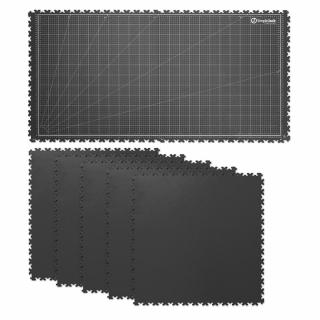 Podložka na pracovní stůl SimpleJack Grid + 5 dlaždic Barva: Dark Grey